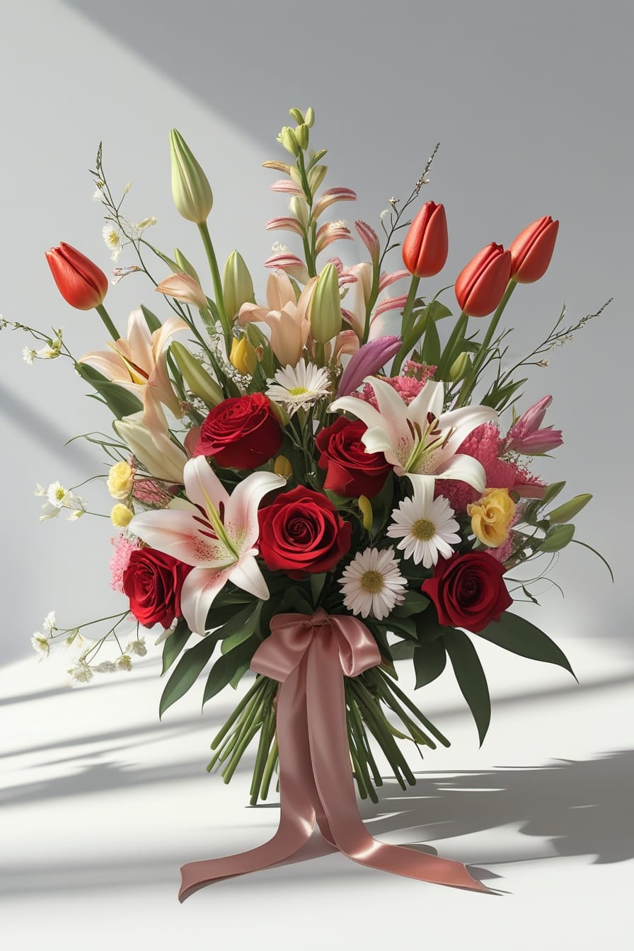 Yellow Tulip Arrangement