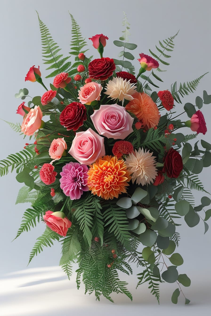 Soft Peonies and Hydrangeas