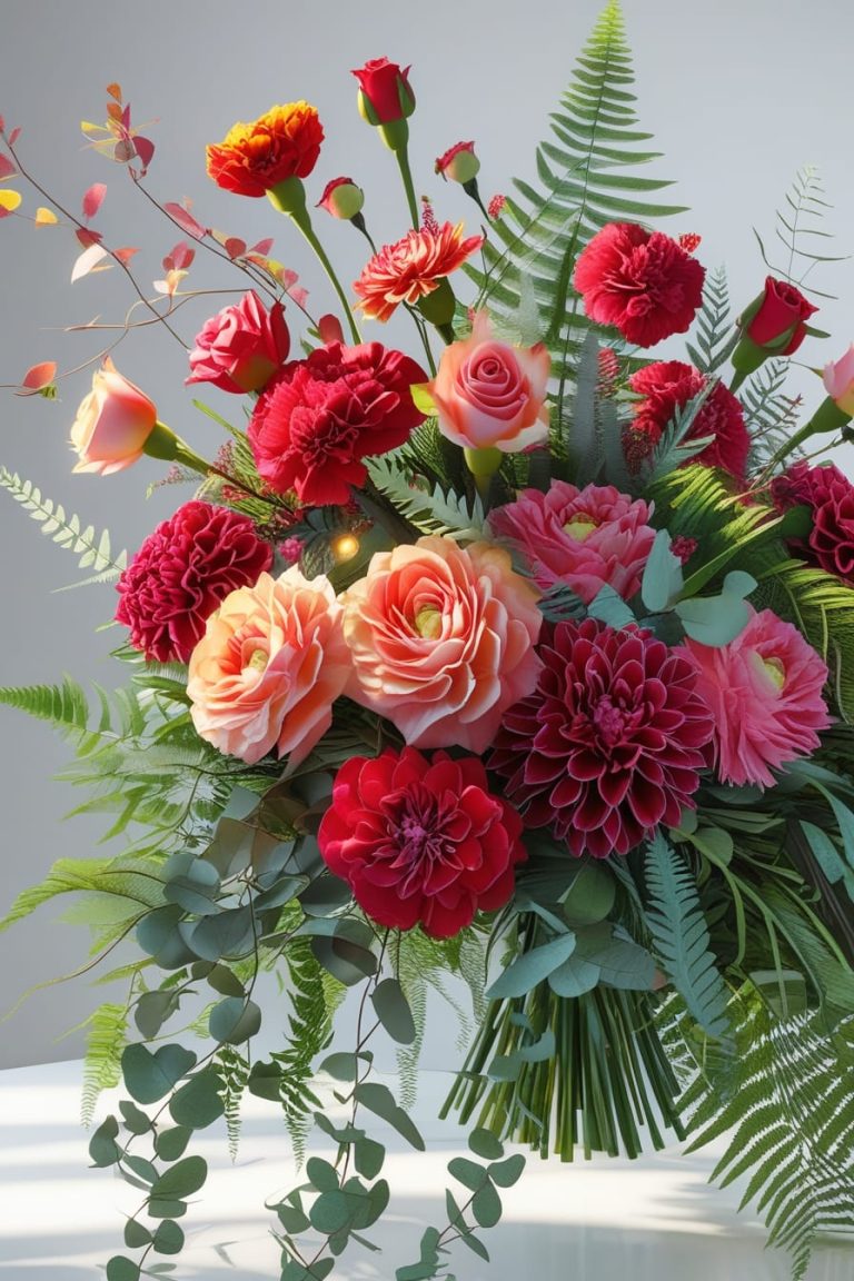 Soft Peonies and Hydrangeas